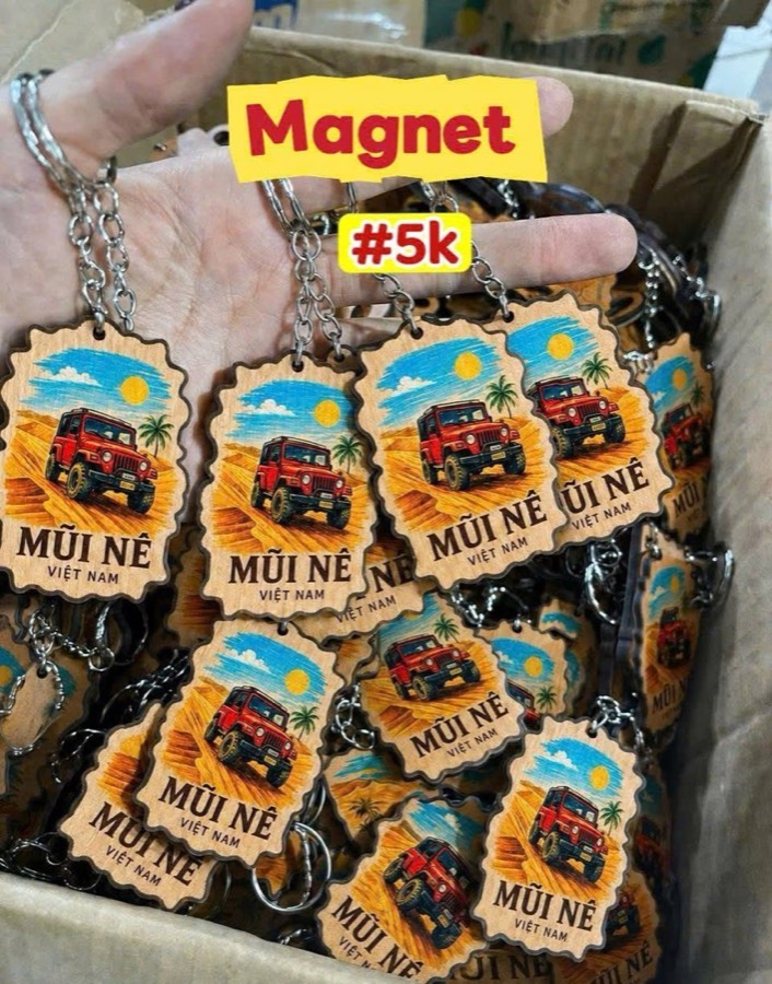 Móc khoá gỗ lưu niệm Mũi Né
